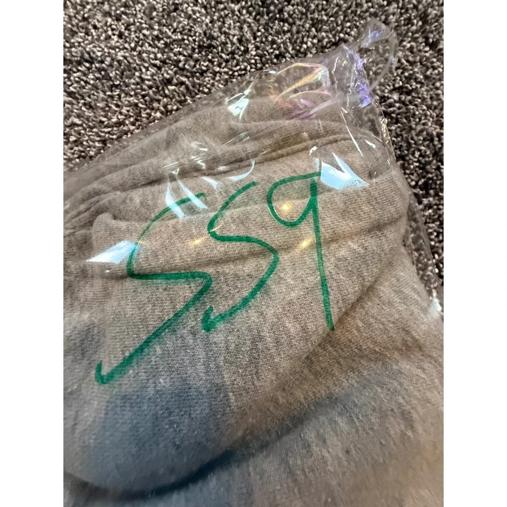 Nike Just Do It Fleece Joggers Heather Grey Multi Color Logo Sweatpants SS9